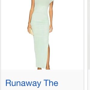 Runaway The Label Mint One-Shoulder Dress